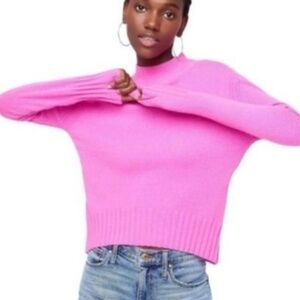 Jcrew cashmere mock turtleneck sweater